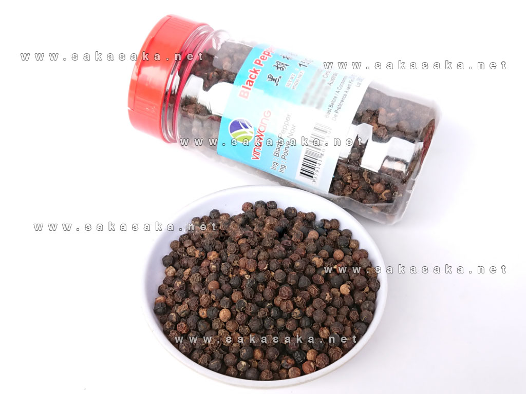 Black Pepper Grain in bottle, Vinawang barnd