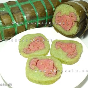 Tet cake with banana or Sticky Rice and Banana Cakes (Banh Tet Chuoi)